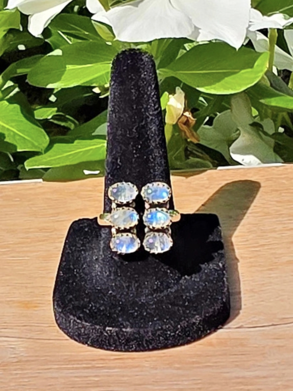 Labradorite Gemstone Sterling Silver Ring – Size 7.5